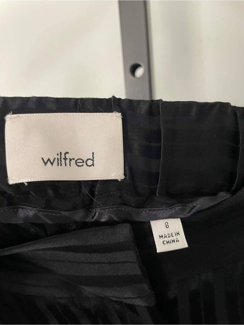 NEW Wilfred Chablais Silk Rayon Wide Leg Pant Striped Size 8 Medium NWOT - Picture 11 of 13